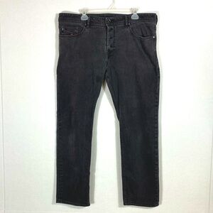 DIESEL Men’s Buster Regular Slim Tapered-Fit Jeans 38 x 32 Dark Gray Wash